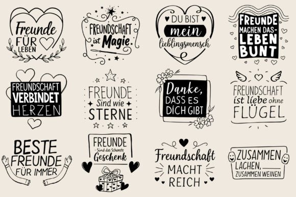 German Friendship Sayings Plotter File