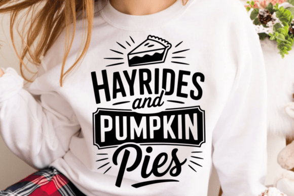 Hayrides and Pumpkin Pies SVG Design