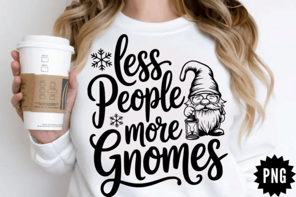 Less People More Gnomes SVG Design