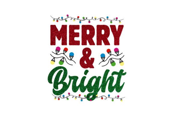 Merry Bright Christmas Lights Design