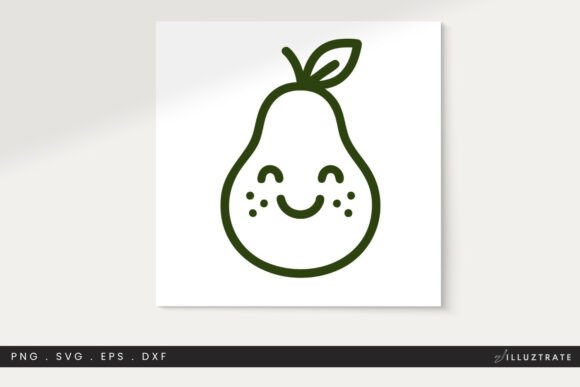 Pear SVG Cut File Clipart PNG
