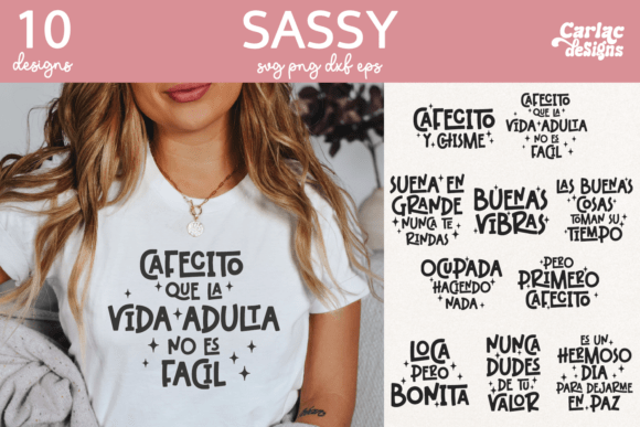 Spanish Sassy Girl Shirt Design Bundle
